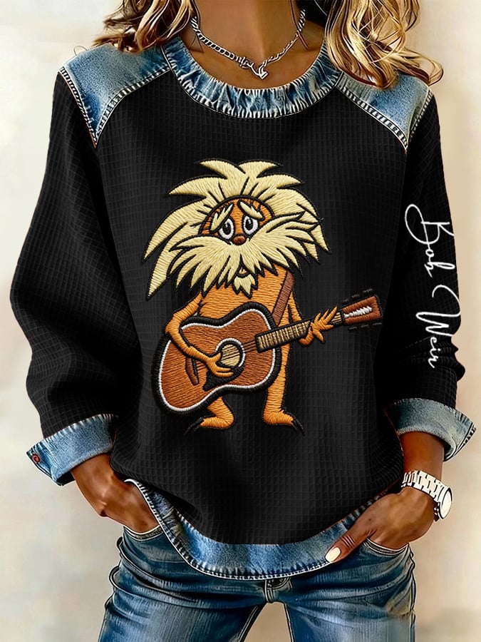 🔥Buy 3 Get 15% Off Women's Vintage Rock Tribute Print Casual Sweatshirt