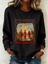 Women's Walk For Peace  Art Print Sweatshirt