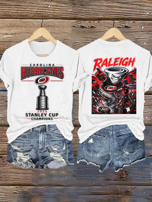 Women's  2026 Ice Hockey Champions Fans Printed T-Shirt