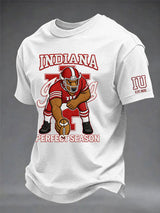 Men's Football Printed Casual T-shirt
