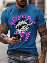 Men's Print Casual Printed T-shirt