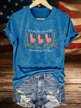 Women's Blessed through 250 Years Printed T-Shirt