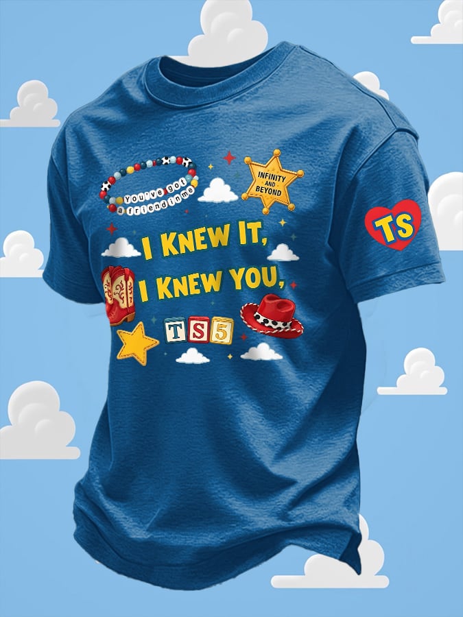 Men's Retro I Knew It Print T-Shirt
