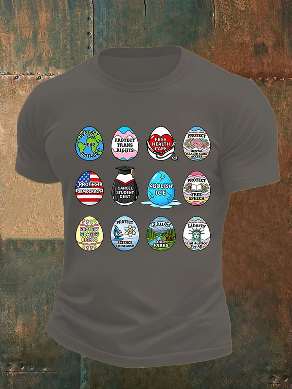 Men's  Spring Easter FDT Subtle Hidden Message T-shirt