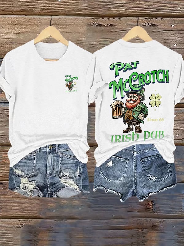 Women's  Pat McCrotch Irish Pub since '69  Printed T-shirt