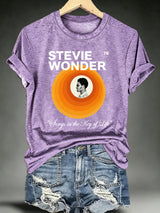 Women's  Retro Album Concentric Circles Graphic Apparel Anniversary Tour  Shirt