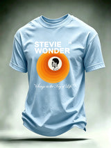 Men's Retro Album Concentric Circles Graphic Apparel Anniversary Tour Shirt