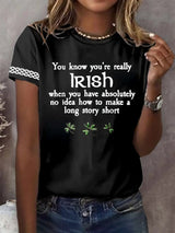 Women's St. Patrick's Day Printed Casual T-Shirt