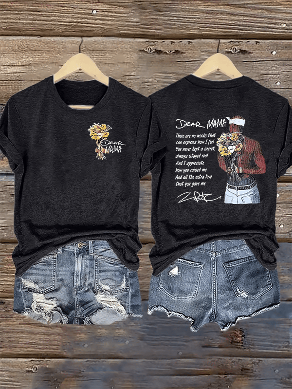 Women's  DEAR MAMA Printed T-Shirt
