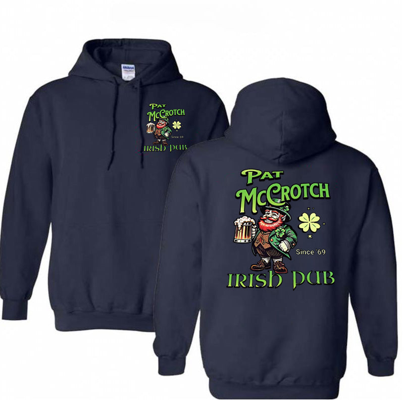 St.Patrick's Day Print Pattern 100% 300g Cotton Classic Hoodie