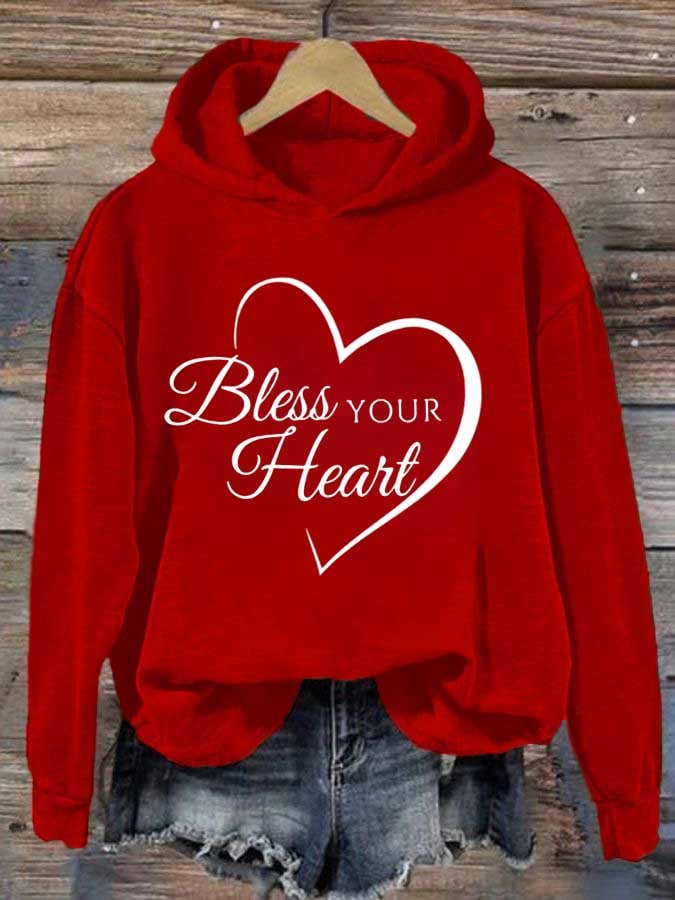 Women's Bless Your Heart Print Sweatshirt