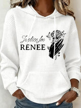 Women's Justice For Her Print Casual Sweatshirt