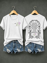 Women's Always Throw Spilled Salt Over Your Left Shoulder Print Casual T-shirt