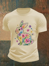 Men's  Spring Easter Bunny Subtle Hidden Message FDT T-shirt