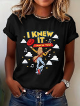 Women's Casual Print Short-Sleeve T-Shirt