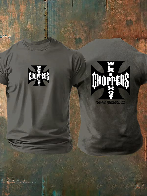 Men's  West Coast Choppers-Inspired Paul Tribute  Print  T-Shirt