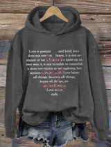Women's Love Never Ends Print Sweatshirt