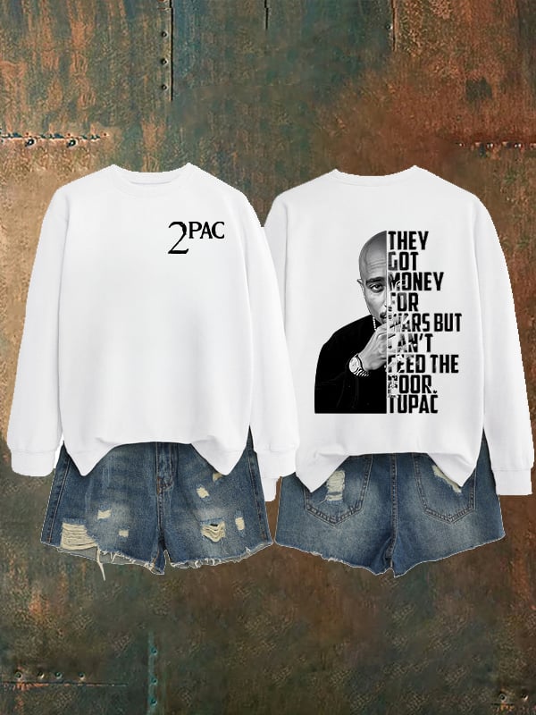 Women's  2Pac Rapper Print Sweatshirt