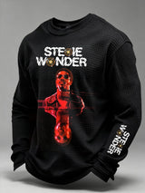 Men's Singer Casual Printed Long-Sleeve T-Shirt