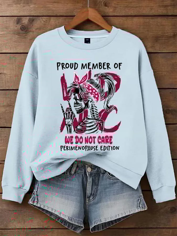 Women's  WDNC Menopause And Perimenopause Print Sweatshirt