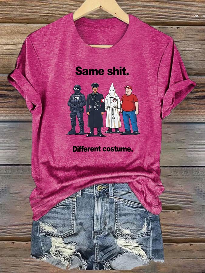 Women's  Different costume Print T-Shirt