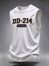 Men's Veteran DD-214 Print Casual Tank Top