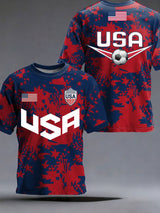 Men's  American Football Fans Print T-shirt