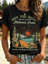 Women's "Support Our Parks & Public Lands" Comfortable short-sleeved T-shirt