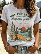 Women's "Support Our Parks & Public Lands" Comfortable short-sleeved T-shirt