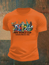 Men's  2026 Canada Mexico Usa Football T-shirt