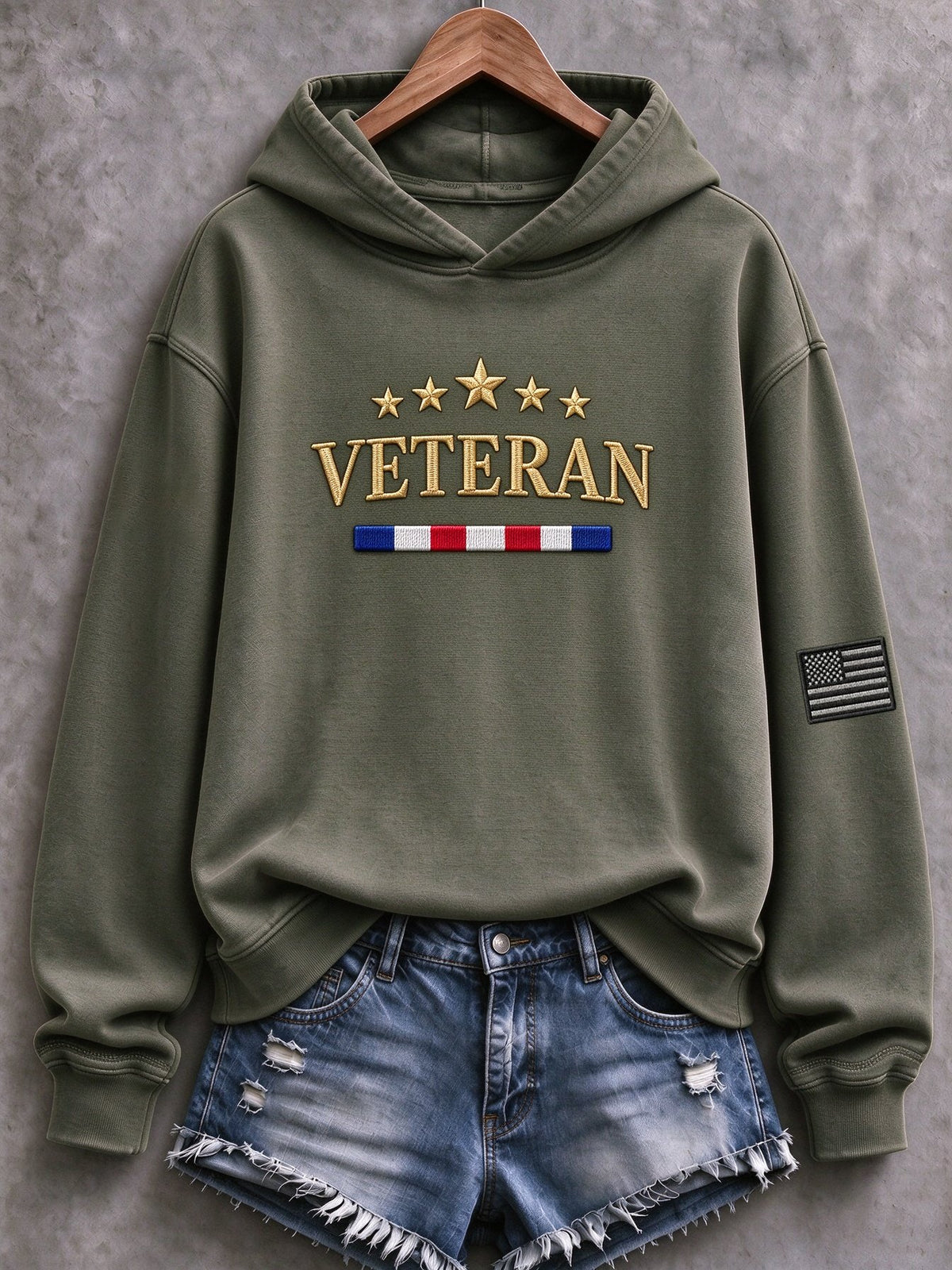 Women's Veteran Pride DD-214 Printed Casual Sweatshirt