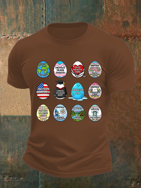 Men's  Spring Easter FDT Subtle Hidden Message T-shirt