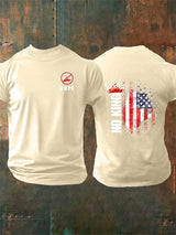 Men's  NOPE No King American Flag Print T-Shirt