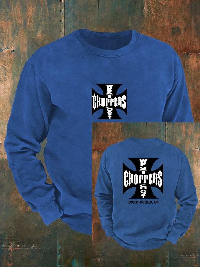 Men's West Coast Choppers-Inspired Paul Tribute Print   Sweatshirt