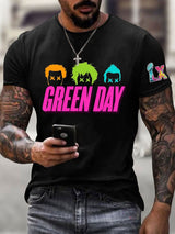 Men's Rock Band Short-Sleeved T-Shirt