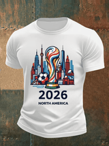 Men's  North America WC 2026 Soccer printed T-shirt