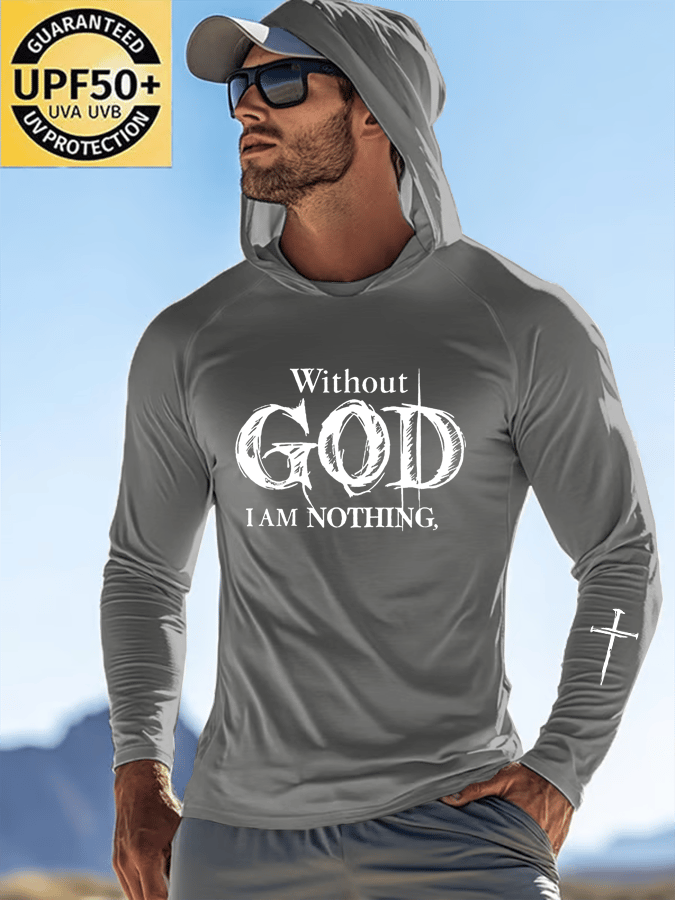 🔥Buy 3 Get 15% Off🔥Men's Faith Outdoor Sun Protection Breathable Cool Hooded Sun Protection Long Sleeve Top