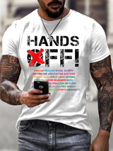 🔥Buy 3 Get 15% Off🔥Men's Hands Off Protest Print T-Shirt