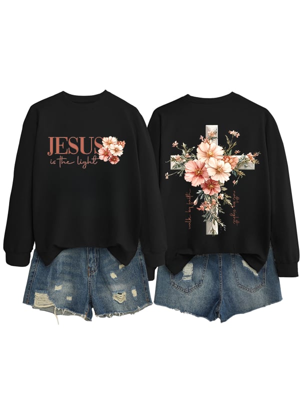Women's Casual Jesus Sweatshirt