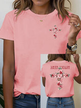 Women's Floral Christian  T-shirt