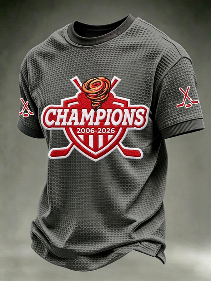 Men's Ice Hockey Print Short-Sleeve T-Shirt