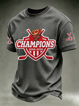 Men's Ice Hockey Print Short-Sleeve T-Shirt