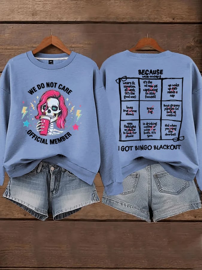 Women's  WDNC Menopause And Perimenopause Print Sweatshirt