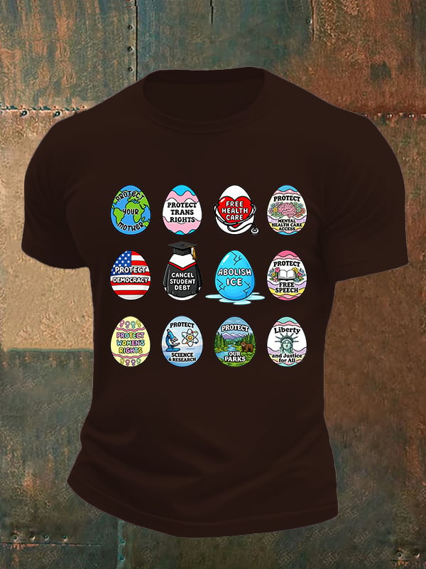 Men's  Spring Easter FDT Subtle Hidden Message T-shirt