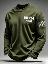 Men's U.S. Veterans Printed Waffle-Knit Top