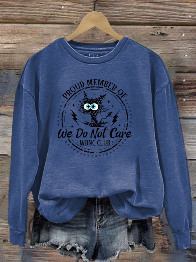 Women's  Retro Funny Proud Member Of Club Menopause Perimenopause Print   Sweatshirt