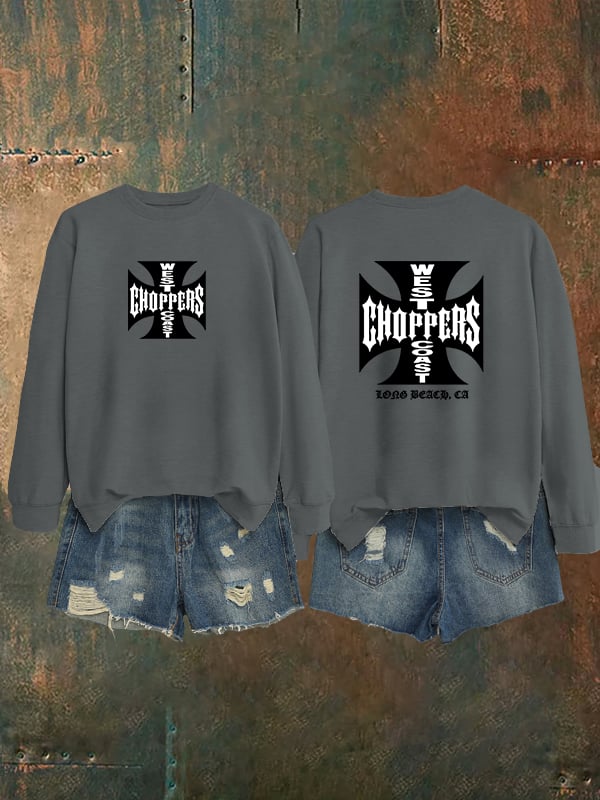Women's  West Coast Choppers-Inspired Paul Tribute Print Sweatshirt