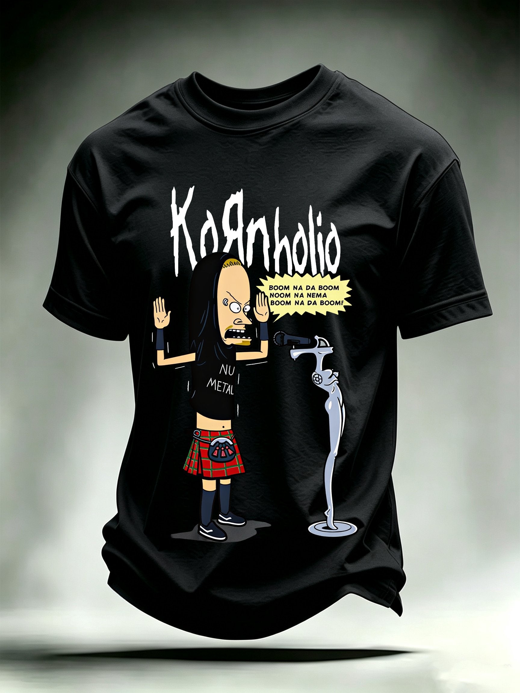 Men's Kornholio Nu-Metal Cartoon Pop Culture T-Shirt