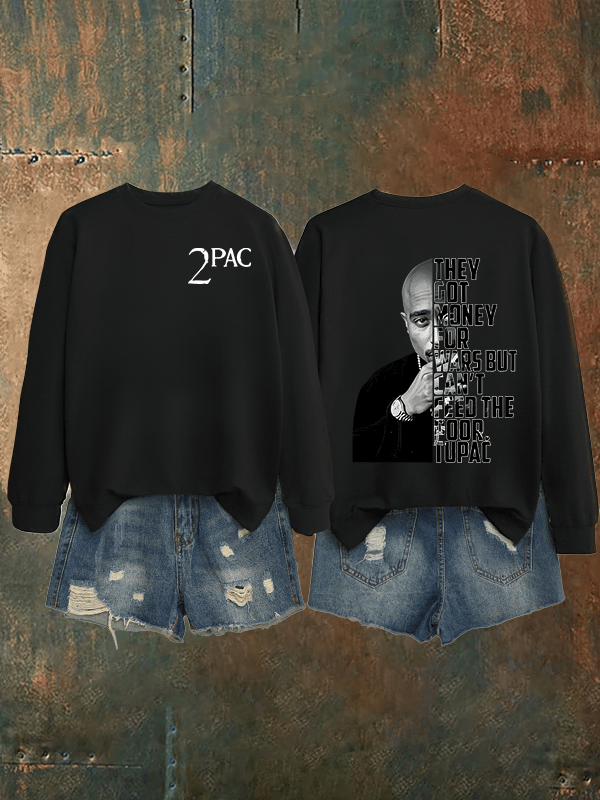 Women's  2Pac Rapper Print Sweatshirt