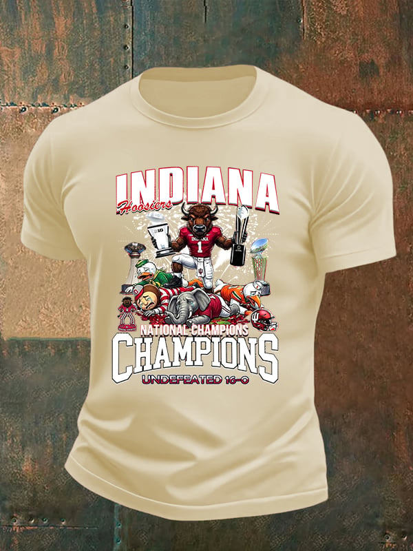 Men's  Football Print  T-Shirt